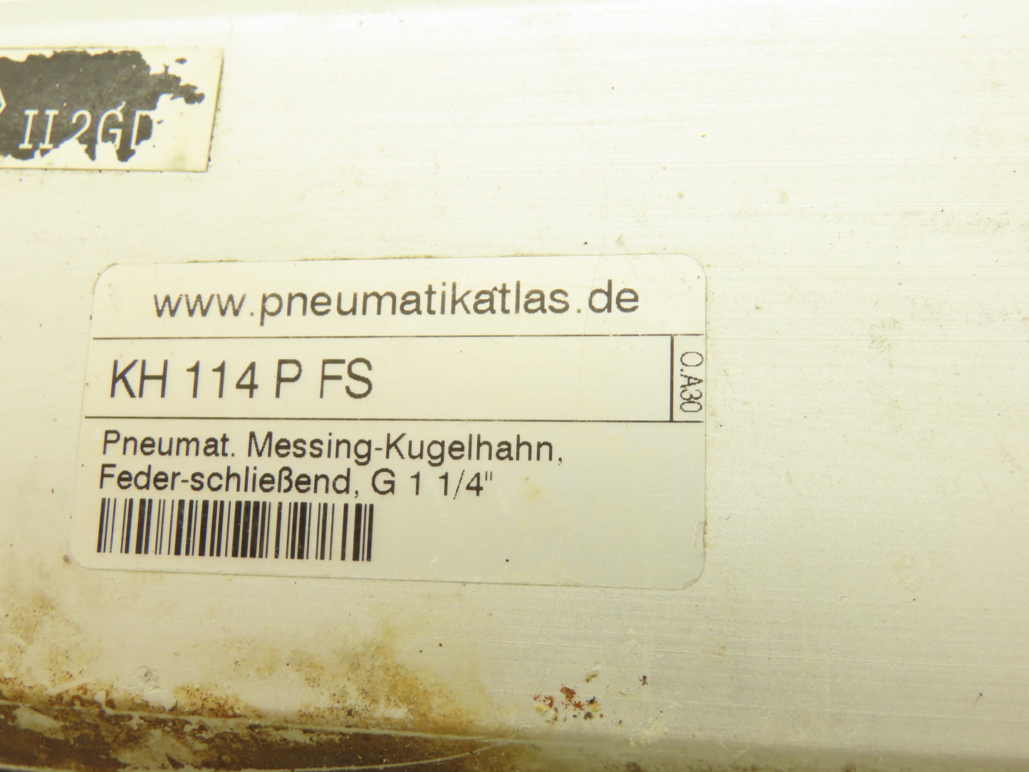 Pneumatikatlas KH114PFS 1/4 Turn Pneumatic Actuator 1-1/4" Stainless Ball Valve