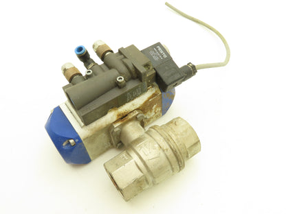 Pneumatikatlas KH114PFS 1/4 Turn Pneumatic Actuator 1-1/4" Stainless Ball Valve