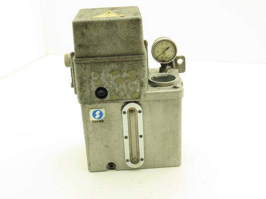 Showa LCB-4111C Lubricator Pump 0.1 L/min  1.2 Mpa 100VAC 2L Tank