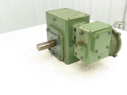 Grove Gear Flexaline DMQ1325-1 Gearbox 900:1 Double Reducer 2rpm .37Hp 56C LH