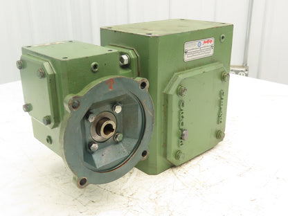 Grove Gear Flexaline DMQ1325-1 Gearbox 900:1 Double Reducer 2rpm .37Hp 56C LH