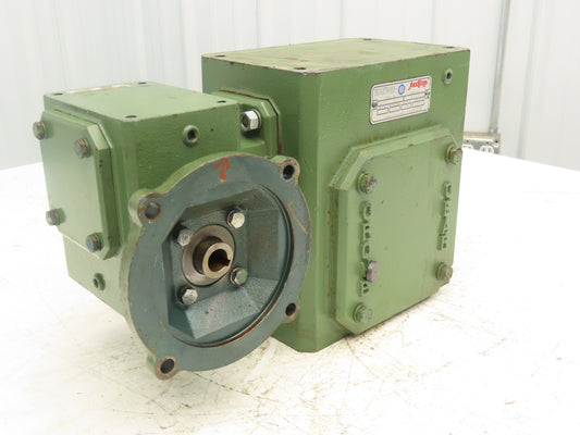 Grove Gear Flexaline DMQ1325-1 Gearbox 900:1 Double Reducer 2rpm .37Hp 56C LH