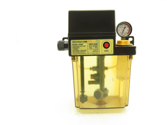 Hansung Hals Lube HMGP-303M Lubricator Oil Pump 2-Liter Tank 150cc/min 220V 1PH