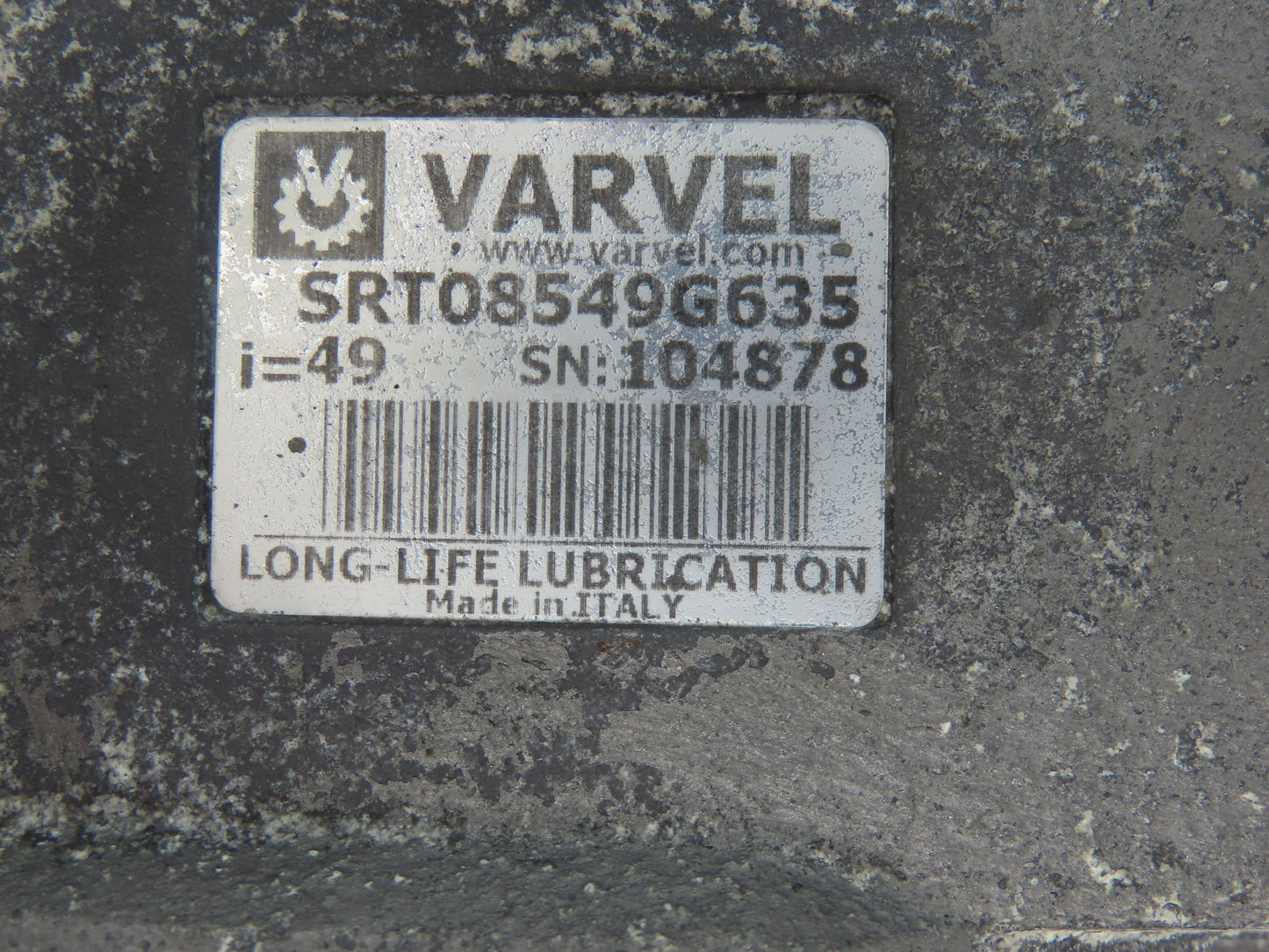 Varvel SRT08549G635 Worm Gearbox 49:1 Reducer 38rpm 35mm Hollow Shaft IEC 90