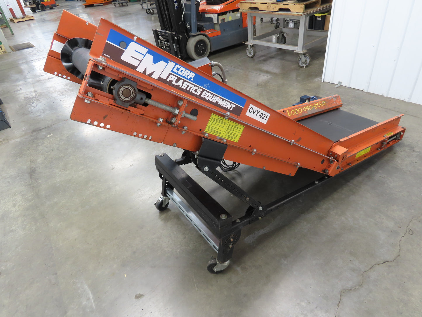 EMI Plastics KKI-24 Adj Incline Belt Conveyor 115V 1PH Variable Speed 1-20FPM