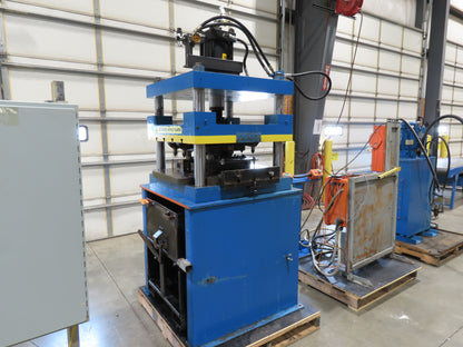 6 Ton 4-Post Vertical Press 24x24x16" 15Hp 460V Hydraulic Power Unit Punch Die