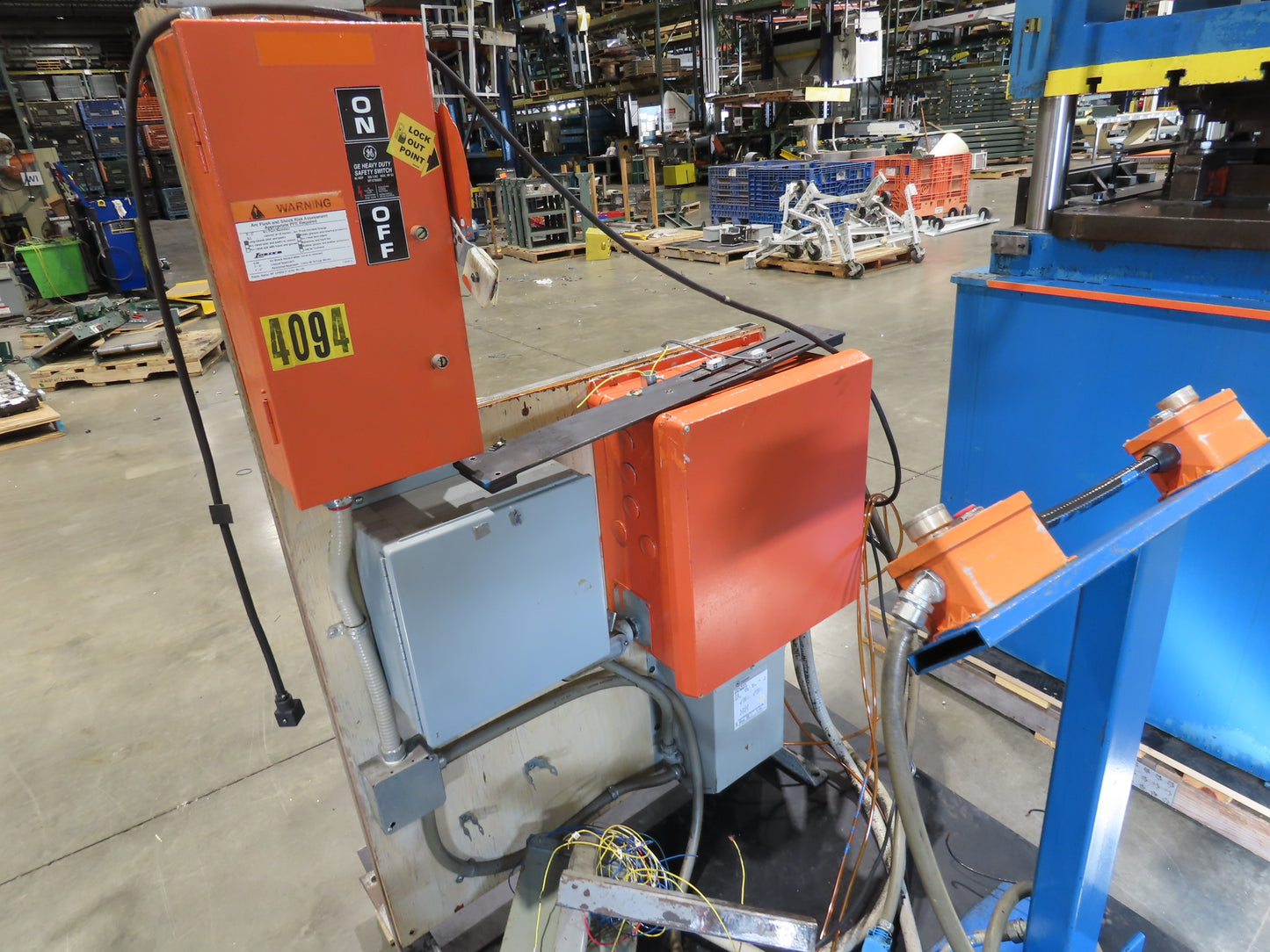6 Ton 4-Post Vertical Press 24x24x16" 15Hp 460V Hydraulic Power Unit Punch Die