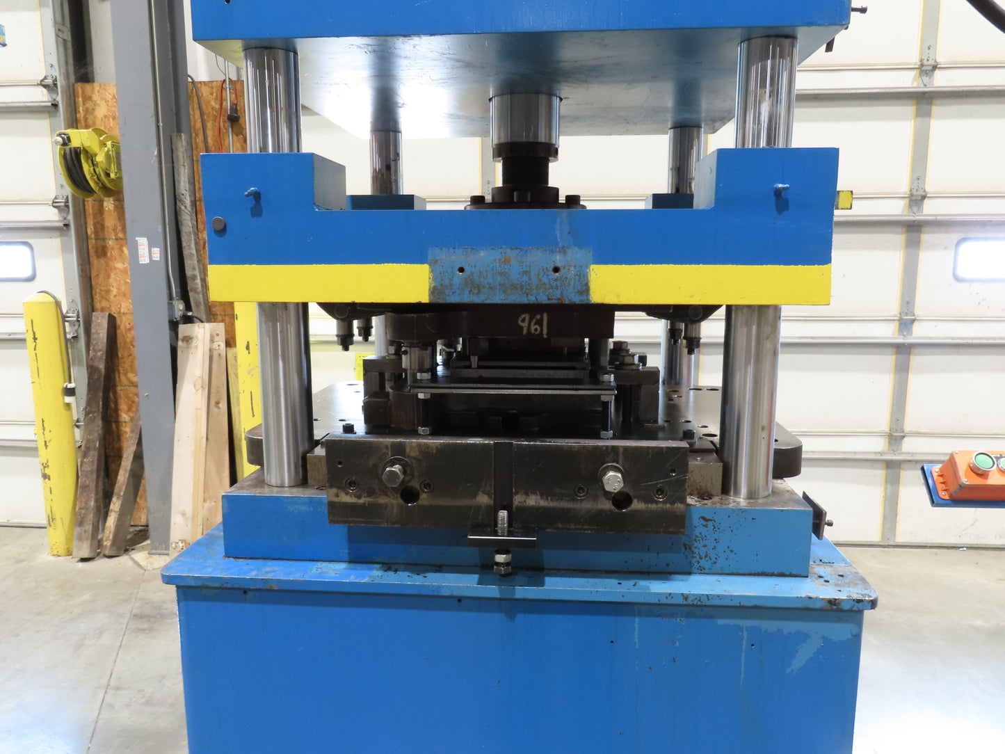 6 Ton 4-Post Vertical Press 24x24x16" 15Hp 460V Hydraulic Power Unit Punch Die