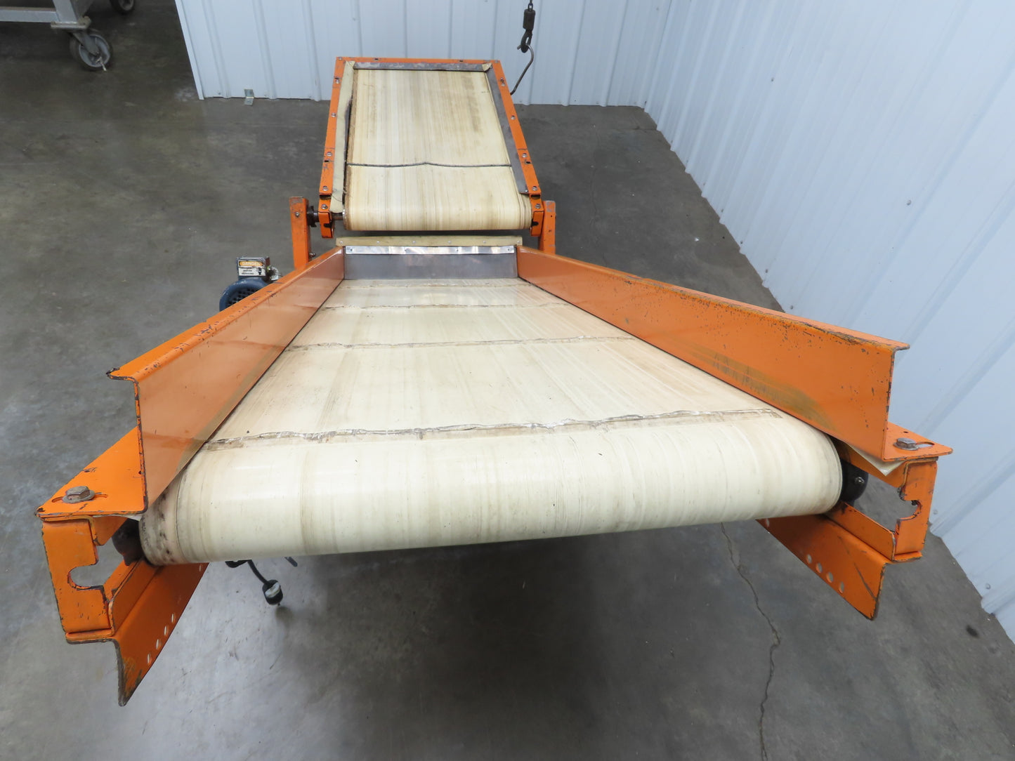 EMI Plastics CAR-24 Adjustable Flat to Incline Belt Conveyor 115V 1PH 20FPM