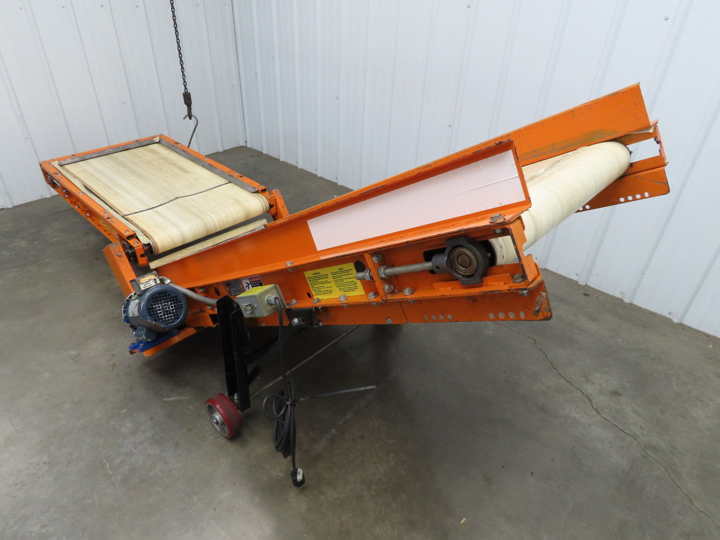 EMI Plastics CAR-24 Adjustable Flat to Incline Belt Conveyor 115V 1PH 20FPM