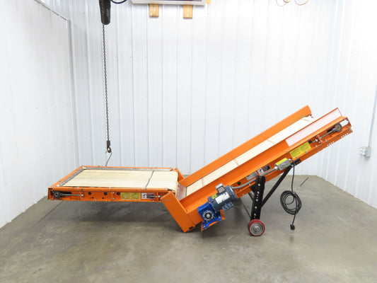 EMI Plastics CAR-24 Adjustable Flat to Incline Belt Conveyor 115V 1PH 20FPM