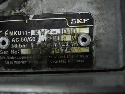 SKF MKU12-BW6-OI18+PSI Lubrication Pump Machine Oiler 6.7L Tank 0.1 L/Min 200V