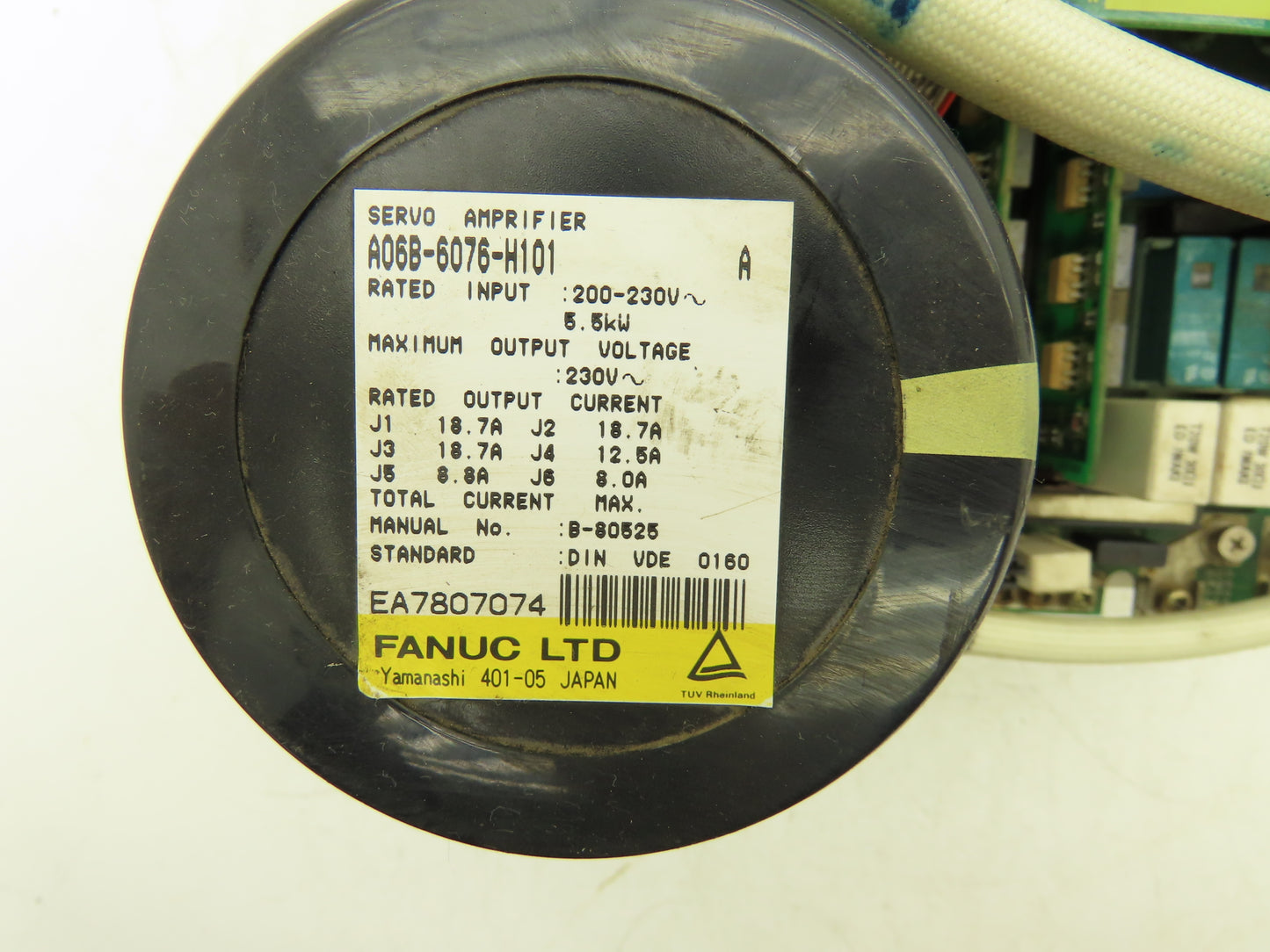 Fanuc A06B-6076-H101 Electronic Servo Drive Amplifier 5.5kW 230V Ser A