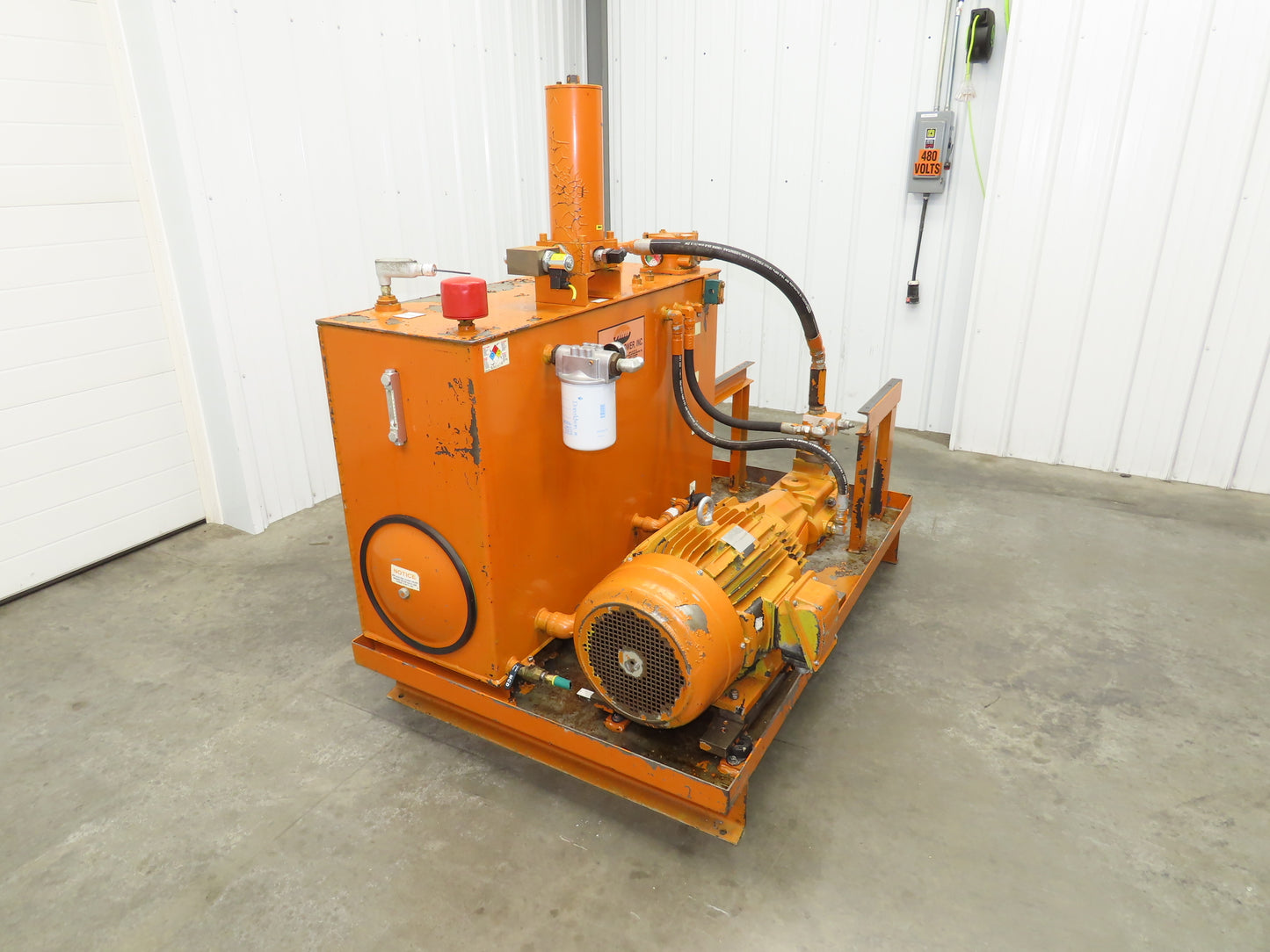 Continental RHM Hydraulic Power Unit 29 GPM 3000 PSI 25Hp Pump 100 Gal