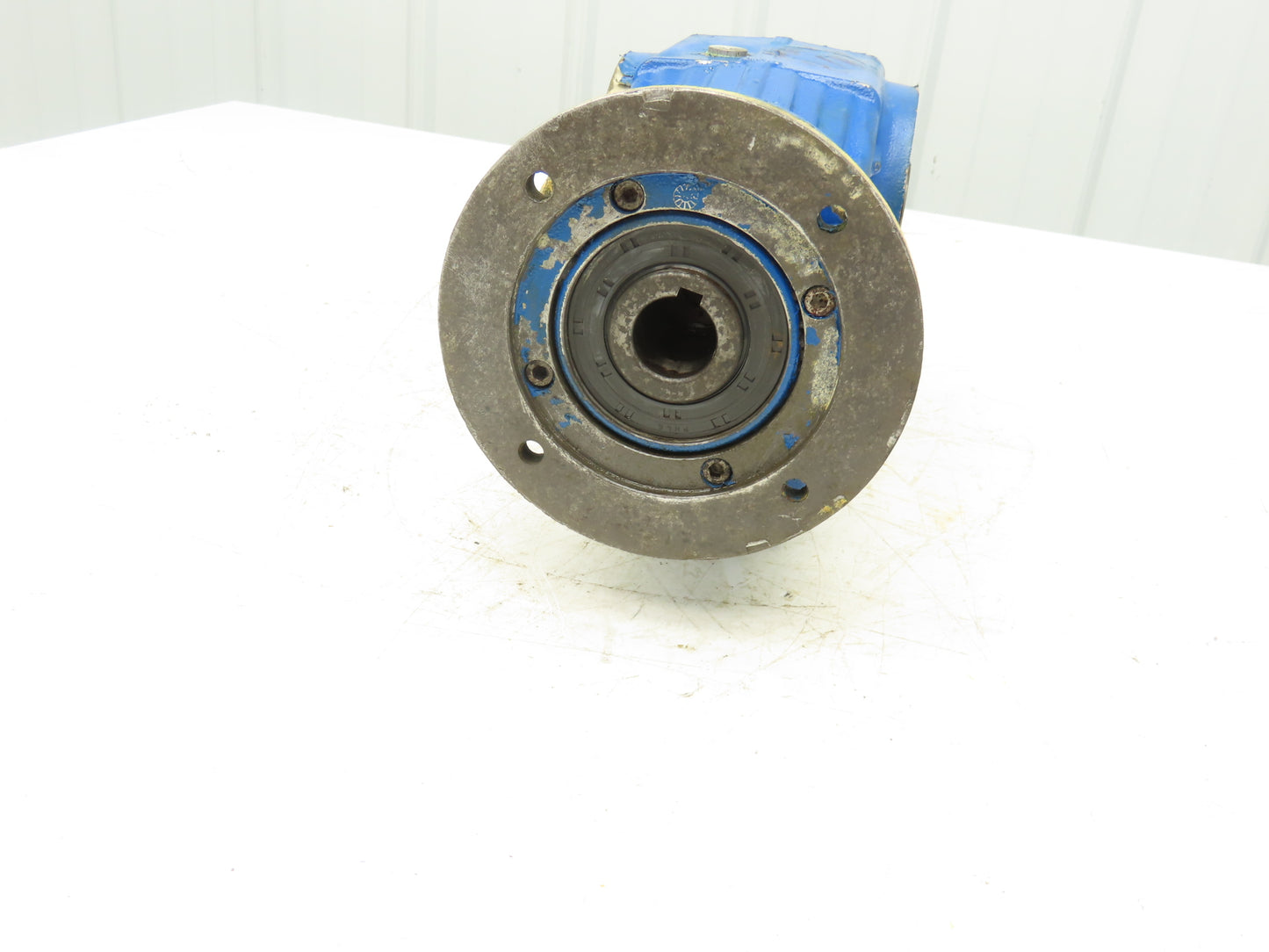 STM OMF 71 Helical Gearbox 179.6:1 Reducer 10rpm 35mm Hollow Shaft *Bad Seal*