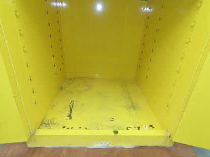 Justrite 896000 Flammable Safety Cabinet 60 Gallon Yellow Flammable Liquid
