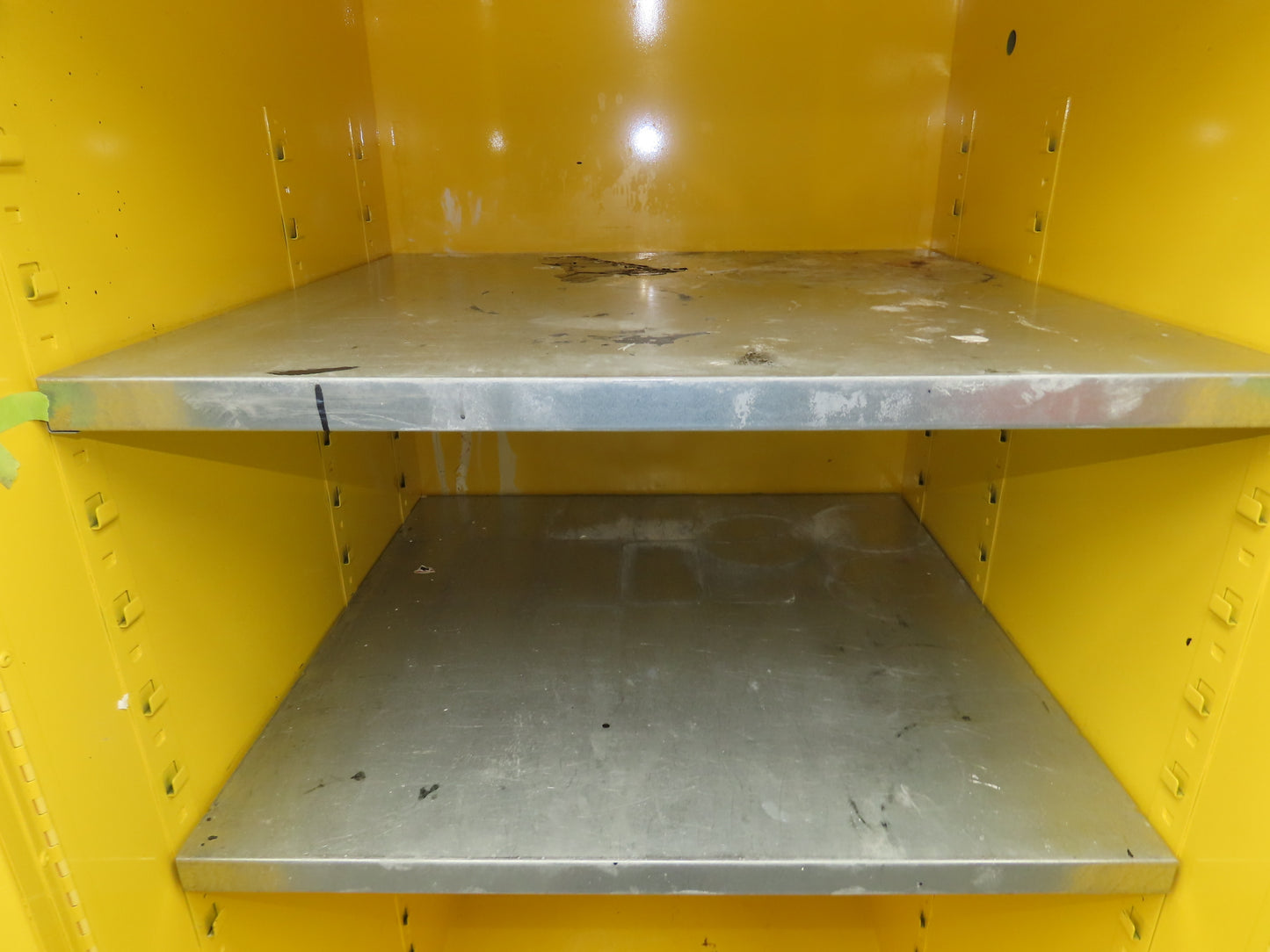 Justrite 896000 Flammable Safety Cabinet 60 Gallon Yellow Flammable Liquid