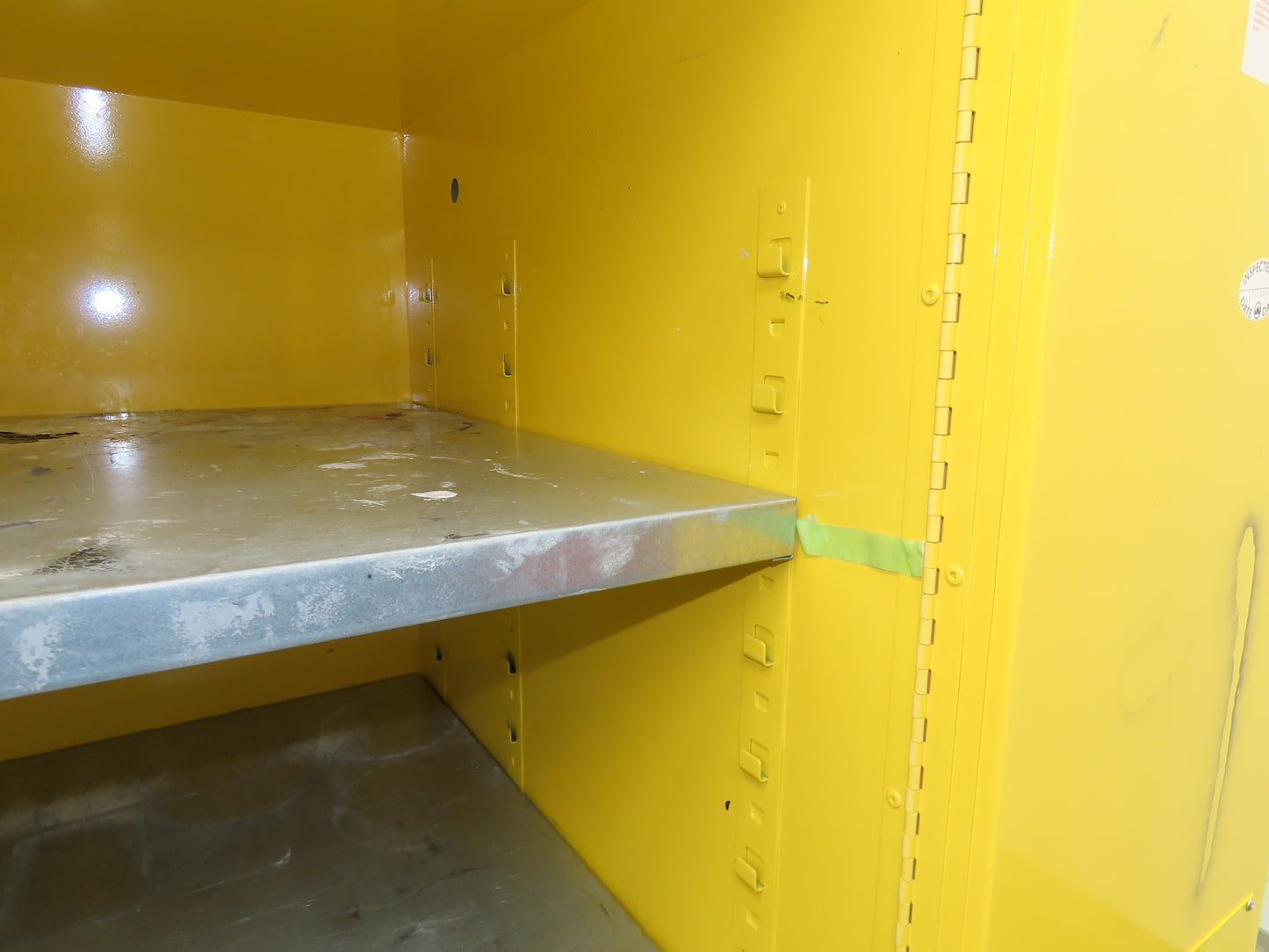 Justrite 896000 Flammable Safety Cabinet 60 Gallon Yellow Flammable Liquid