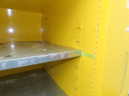 Justrite 896000 Flammable Safety Cabinet 60 Gallon Yellow Flammable Liquid