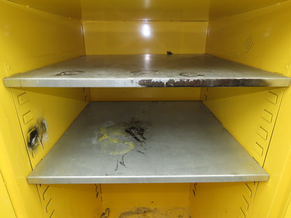 Jamco BM60 Flammable Safety Cabinet 60 Gallon Yellow Flammable Liquid