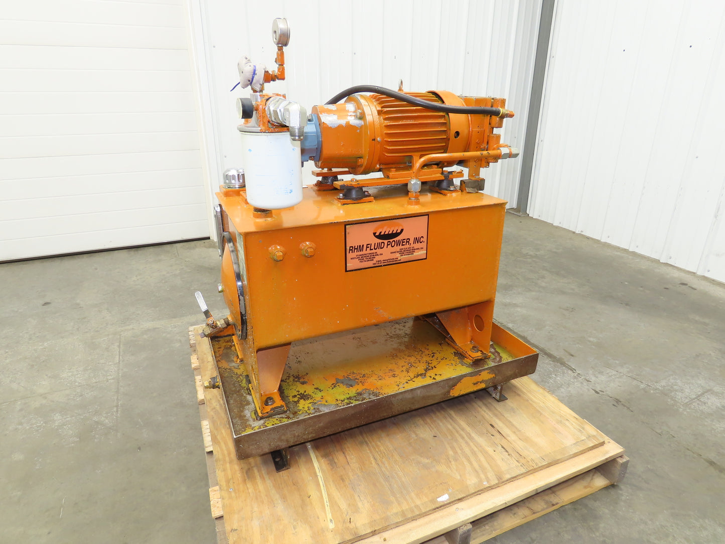 Continental RHM Hydraulic Power Unit 6.5 GPM 3500 PSI 5Hp Pump 25 Gal