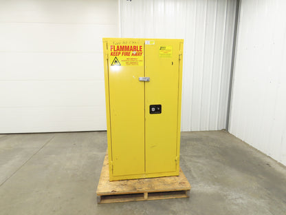 Jamco BM60 Flammable Safety Cabinet 60 Gallon Yellow Flammable Liquid