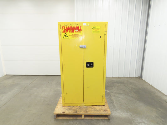 Jamco BM60 Flammable Safety Cabinet 60 Gallon Yellow Flammable Liquid