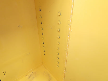 Justrite 25300 Yellow Flammable Safety Cabinet Dual Door 30 Gallon Liquid