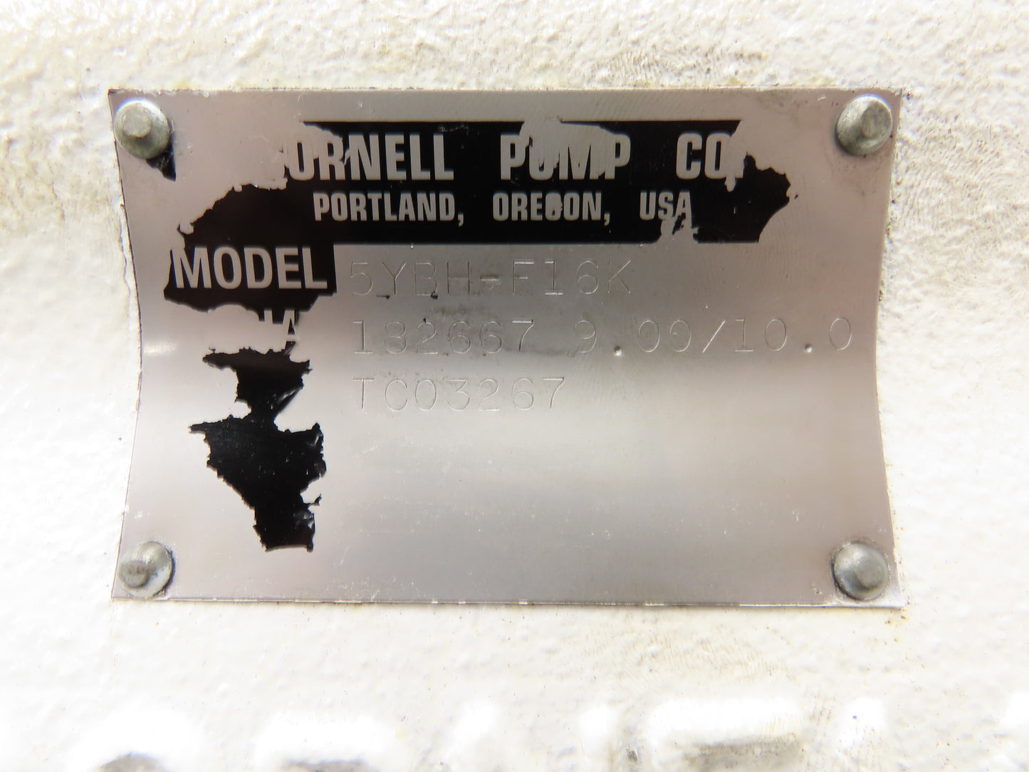 Cornell 5YBH-F16K Horizontal Centrifugal Pump 8"x 5" Flanged Discharge