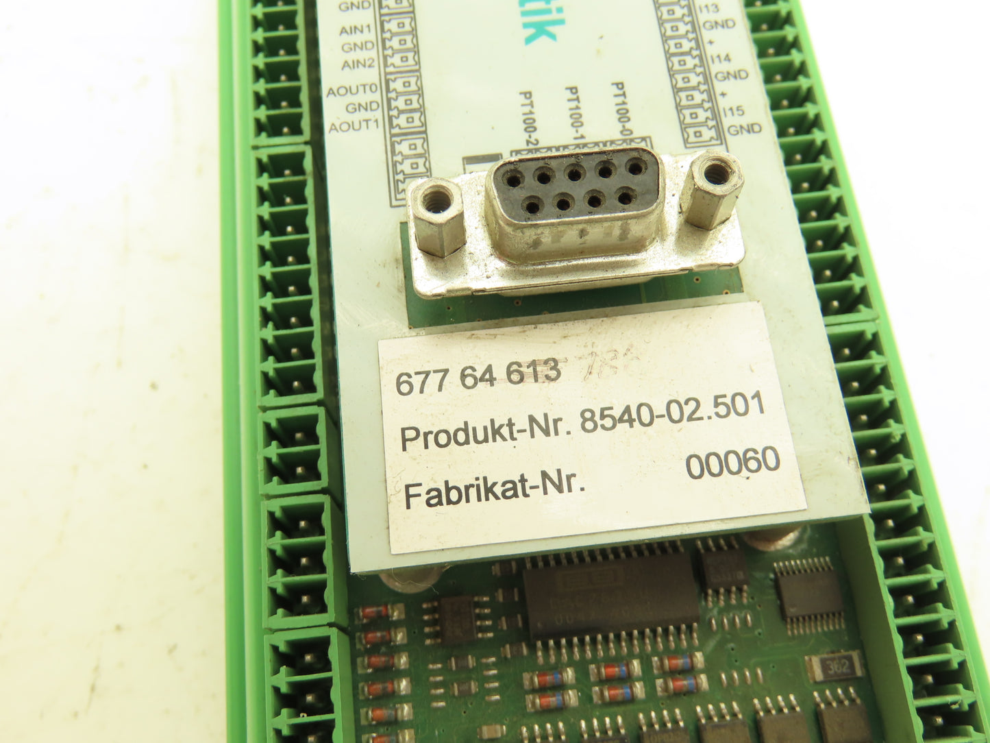 Bielomatik 8540-02.501 Control Module W/Terminal Block