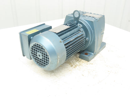 Sew Eurodrive R57DT80N4 Inline Gearmotor 80.55 Ratio 21rpm 1Hp 230/460V 3PH
