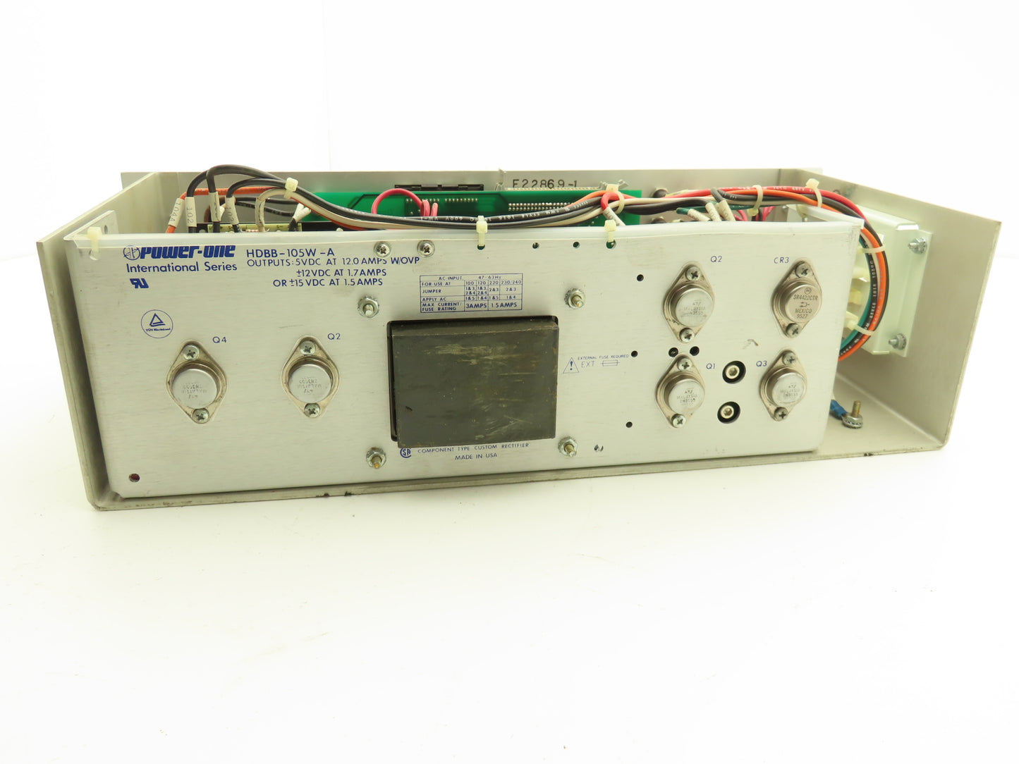 Power-One HDBB-105W-A Power Supply 105W Rockwell Secondary Performance board