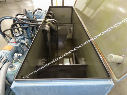 Oilgear Hydraulic Power Unit 90.9 GPM 3000 PSI 70 Hp Triple Pump 120 Gal