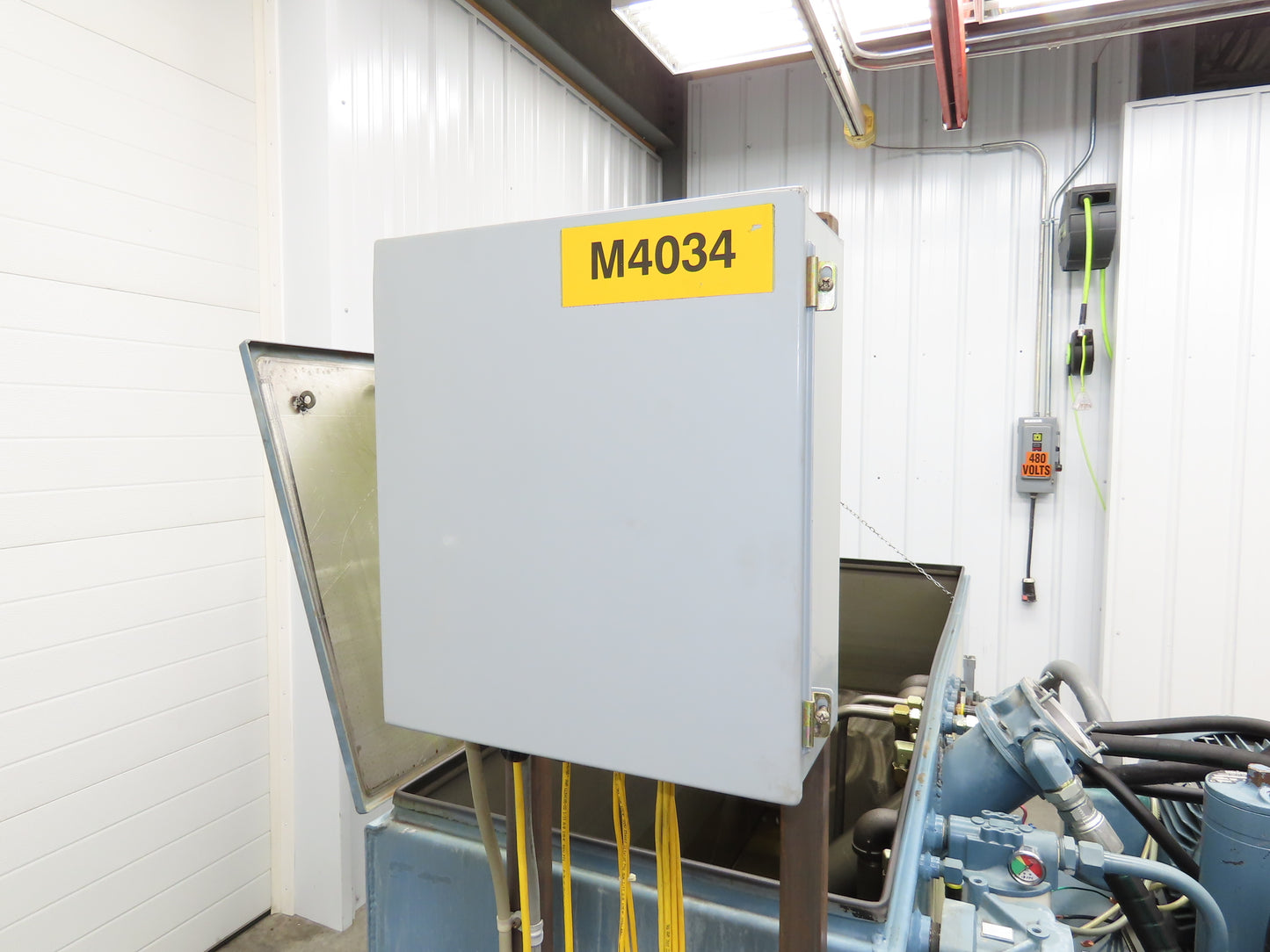 Oilgear Hydraulic Power Unit 90.9 GPM 3000 PSI 70 Hp Triple Pump 120 Gal