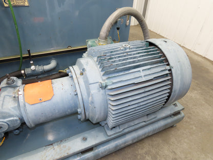 Oilgear Hydraulic Power Unit 90.9 GPM 3000 PSI 70 Hp Triple Pump 120 Gal