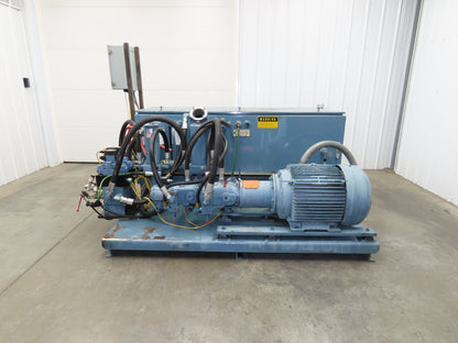 Oilgear Hydraulic Power Unit 90.9 GPM 3000 PSI 70 Hp Triple Pump 120 Gal