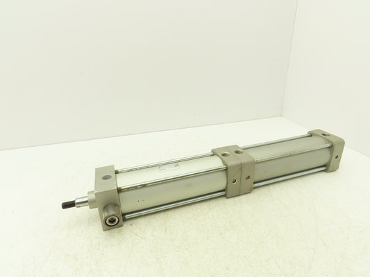 SMC NCDA1U250-0600+0000-XC11  2-Stage Pneumatic Air Cylinder 2.5" Bore 6" Stroke