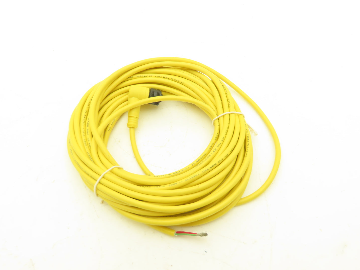 Balluff C21BE300VY300F Connector Cable 3 Pin Right Angle Female to Flying Leads