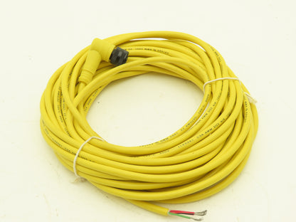 Balluff C21BE300VY300F Connector Cable 3 Pin Right Angle Female to Flying Leads