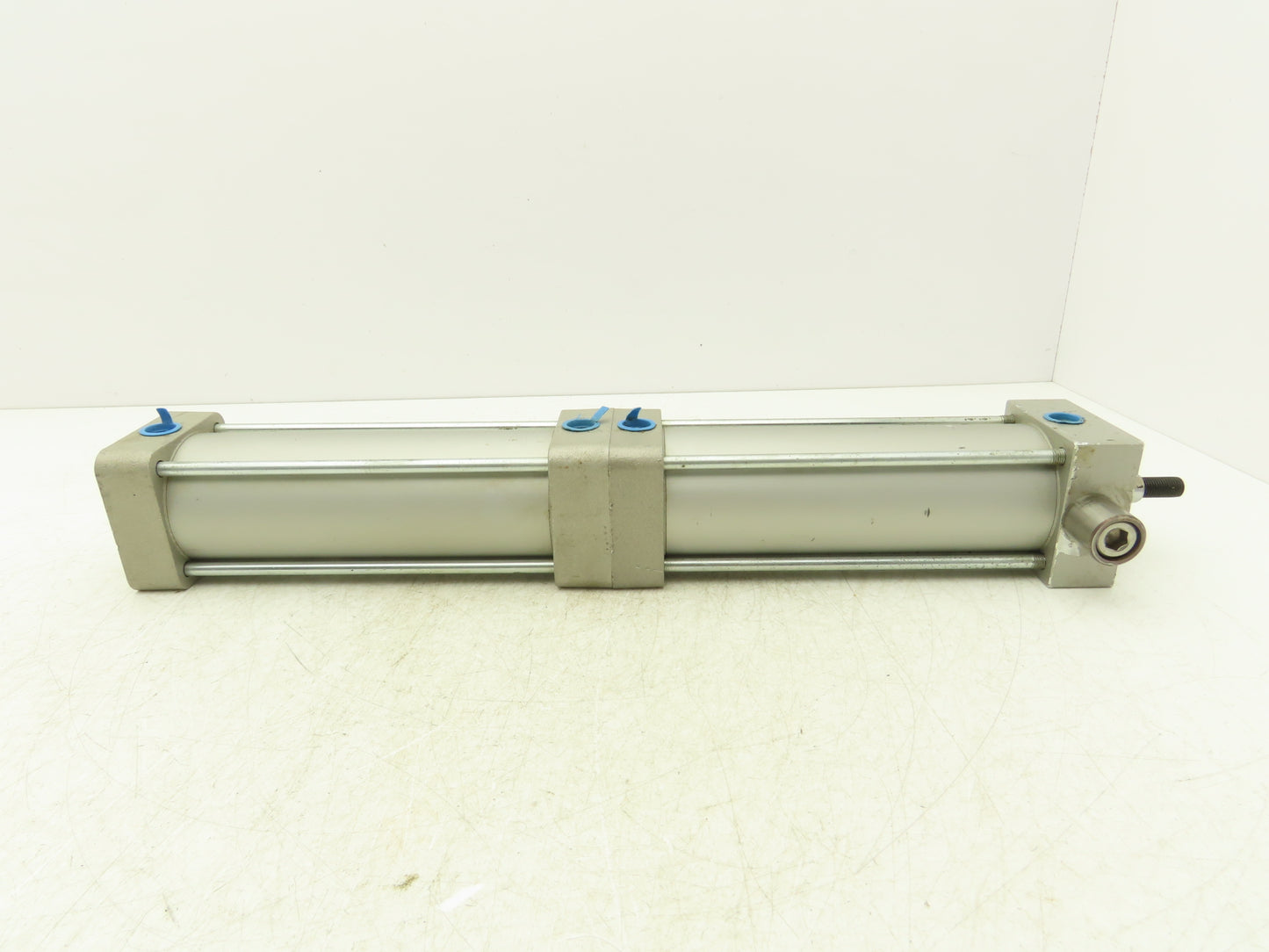 SMC NCDA1U250-0600+0000-XC11  2-Stage Pneumatic Air Cylinder 2.5" Bore 6" Stroke