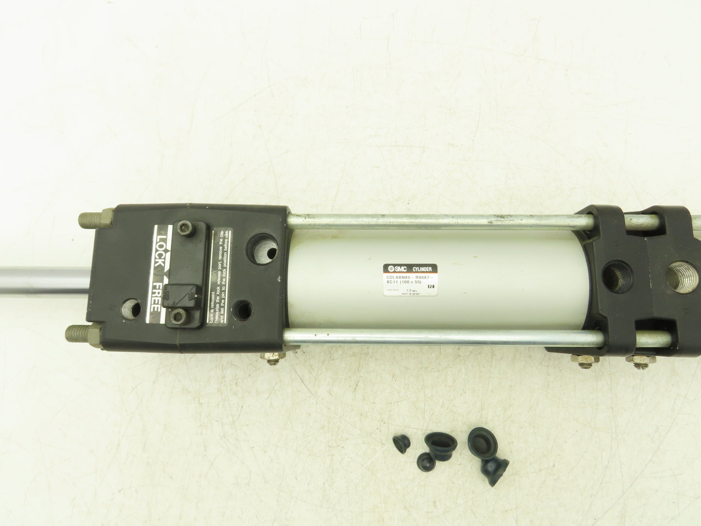 SMC Multi-Stage Pneumatic Air Cylinder 80mm Bore 100+55mm Stroke 145PSI Locking