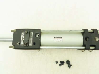 SMC Multi-Stage Pneumatic Air Cylinder 80mm Bore 100+55mm Stroke 145PSI Locking