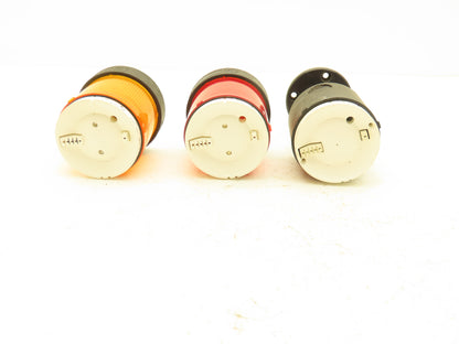 Telemecanique XVB C35  2 Light Indicator Tower Mountable Aluminum Base Lot Of 2