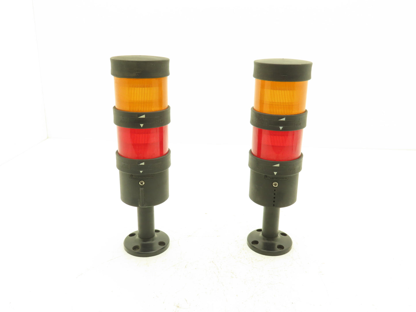 Telemecanique XVB C35  2 Light Indicator Tower Mountable Aluminum Base Lot Of 2