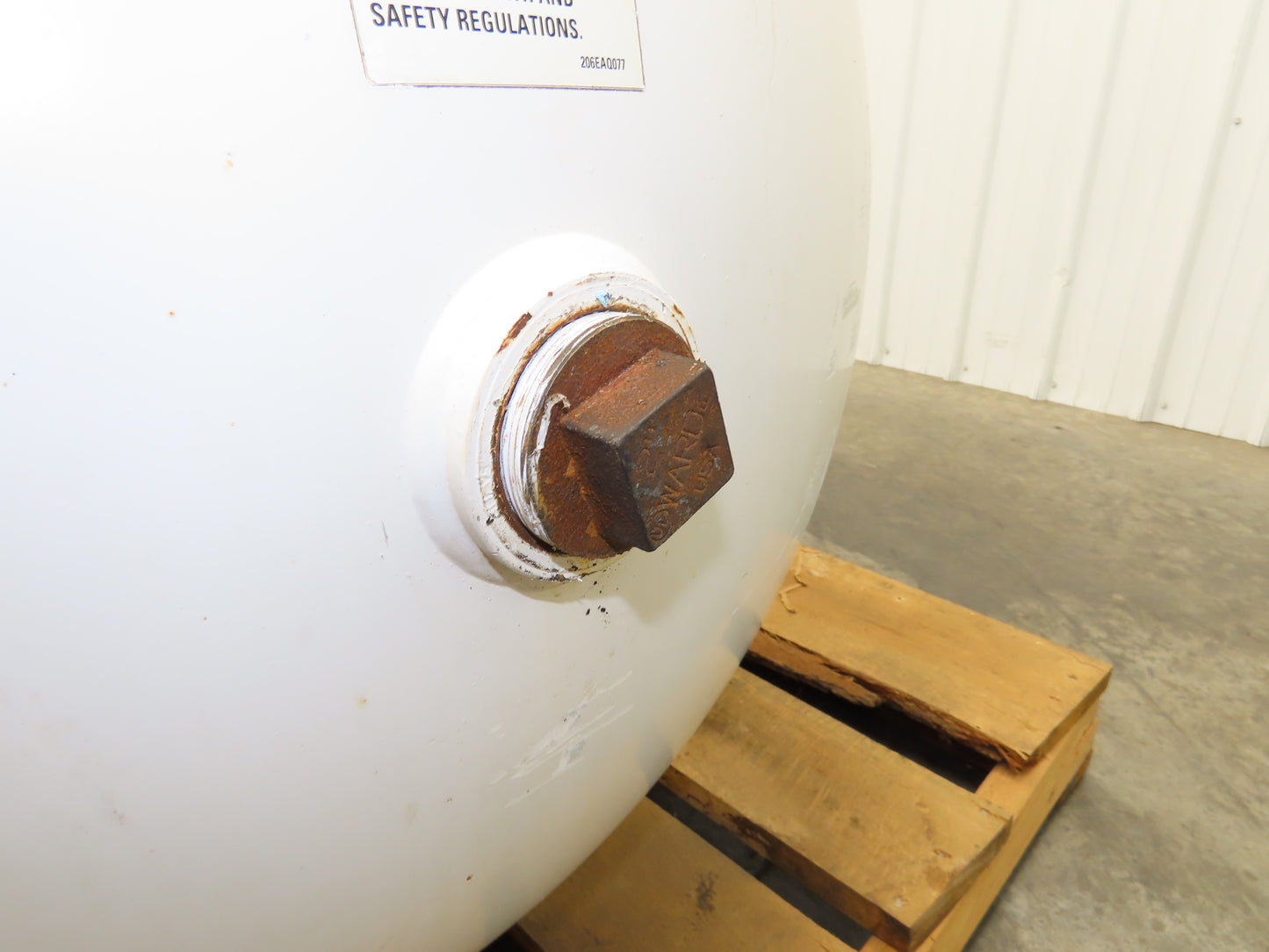 Manchester Compressed Air Receiver Tank 120 Gallon 200PSI 650°F Compressor