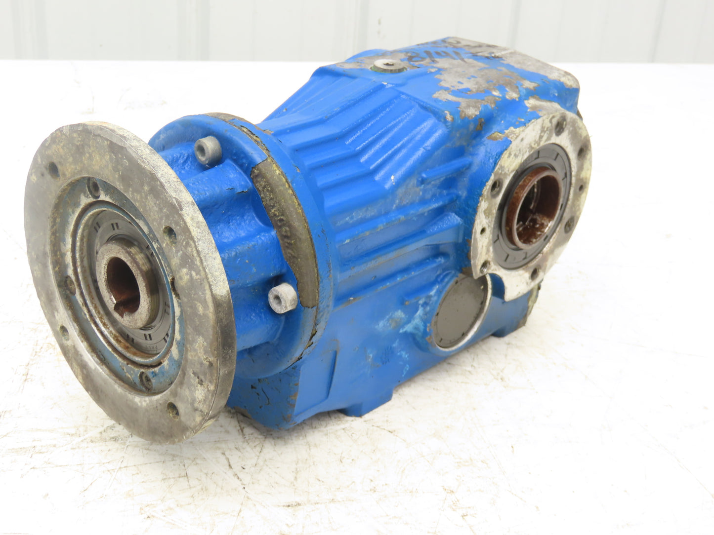 STM OMF 71 Helical Gearbox 179.6:1 Reducer 10rpm 35mm Hollow Shaft