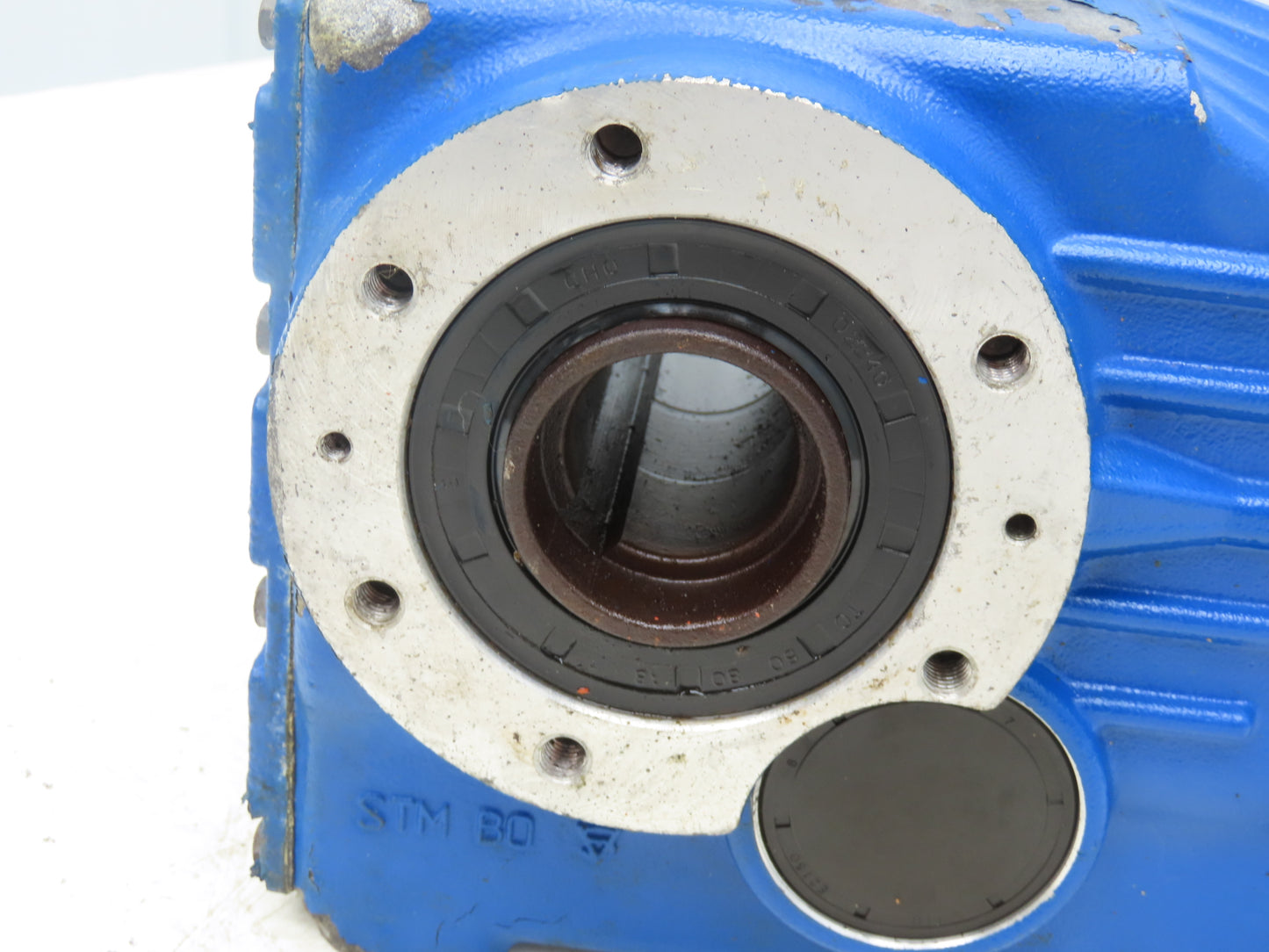 STM OMF 71 Helical Gearbox 179.6:1 Reducer 10rpm 35mm Hollow Shaft