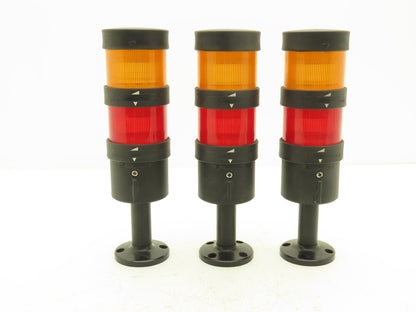 Telemecanique XVB C35 Light Indicator Tower Mountable Aluminum Base Lot Of 3