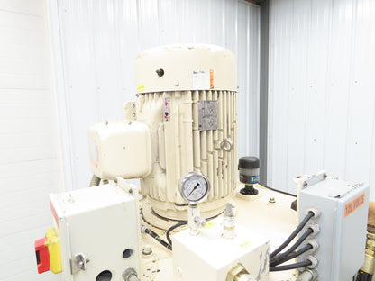 Parker PVP10030B2R6B3M10 Hydraulic Power Unit 45GPM 3000PSI 150 Gal Water Cooled