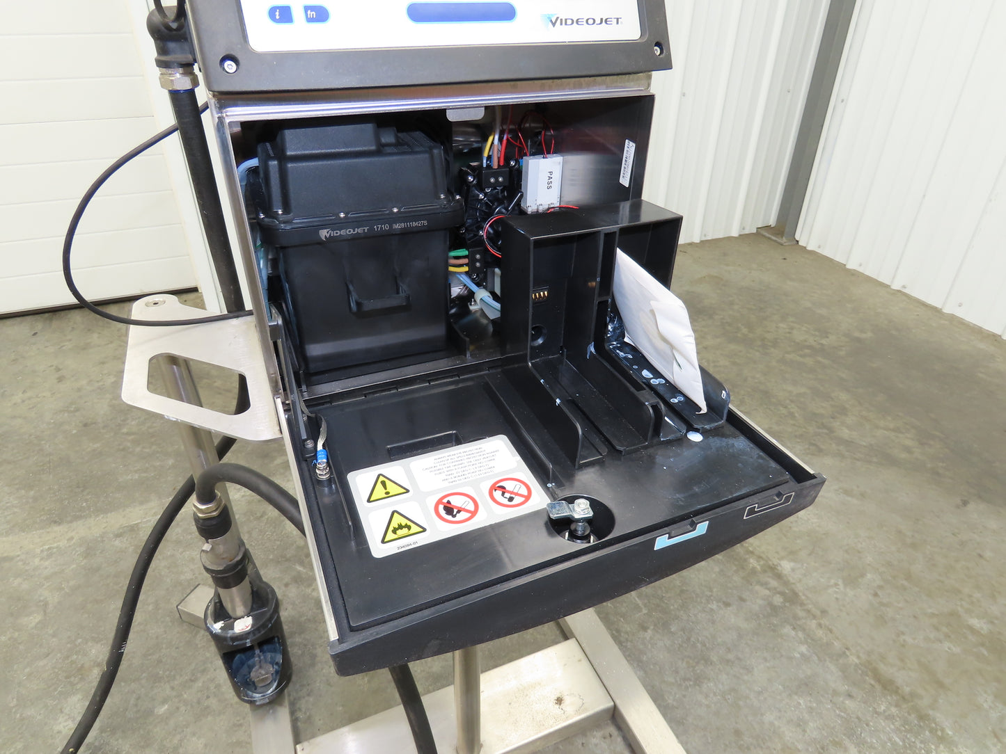 Videojet 1710 Color Pigment Inkjet Printer Coding Machine Single Print Head